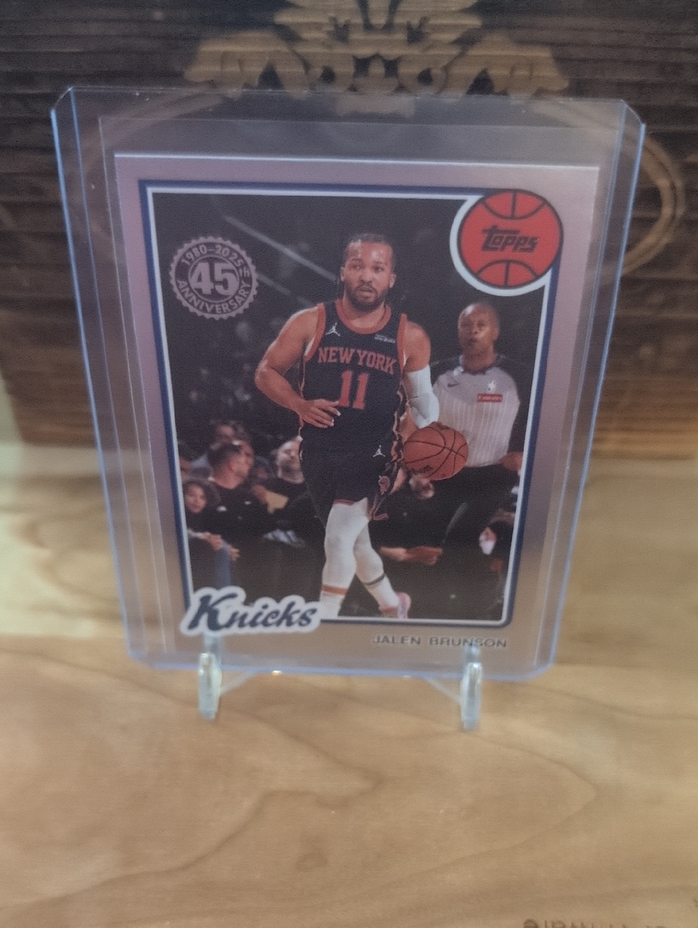 2025-26 Topps Jalen Brunson Holo Foil 45th Anniversary Knicks